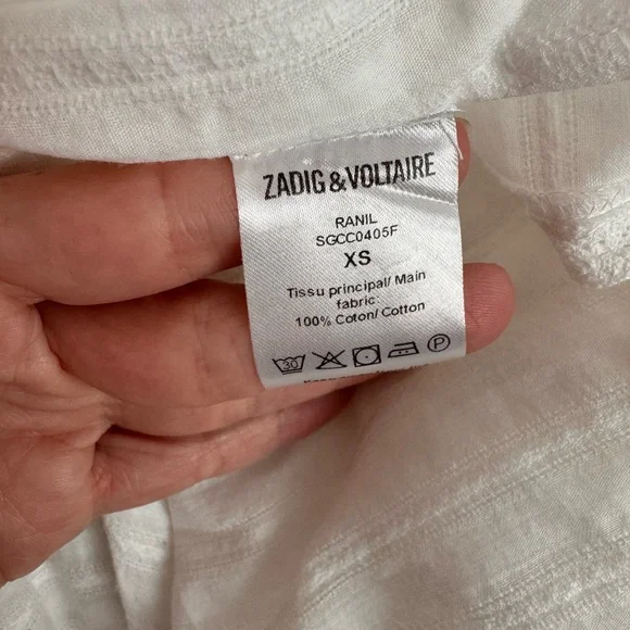 Zadig & Voltaire Ranil White Long Sleeve Dress - Picture 11 of 13